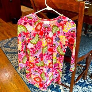 Hanna Anderson pink long sleeve 100% cotton dress size 140